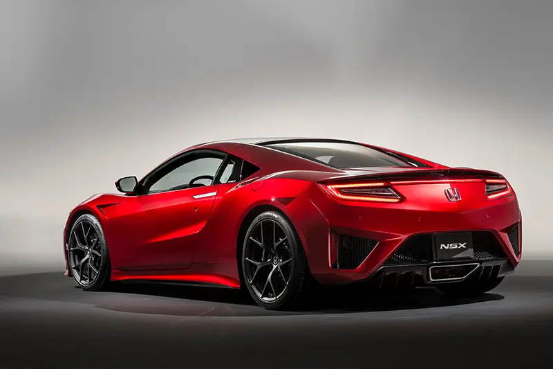 Stunning rear view of the Honda NSX Supercar