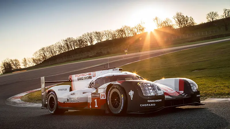 Porsche 919 hybrid motorsports racing car