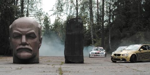 Drifting in a Soviet missile base video