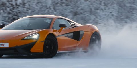 McLaren 570S on ice video