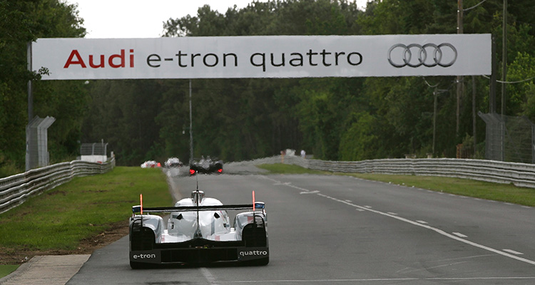 Audi in action at Le Mans