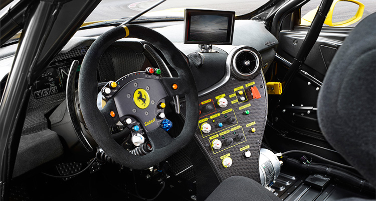 Ferrari 488 Challenge cockpit