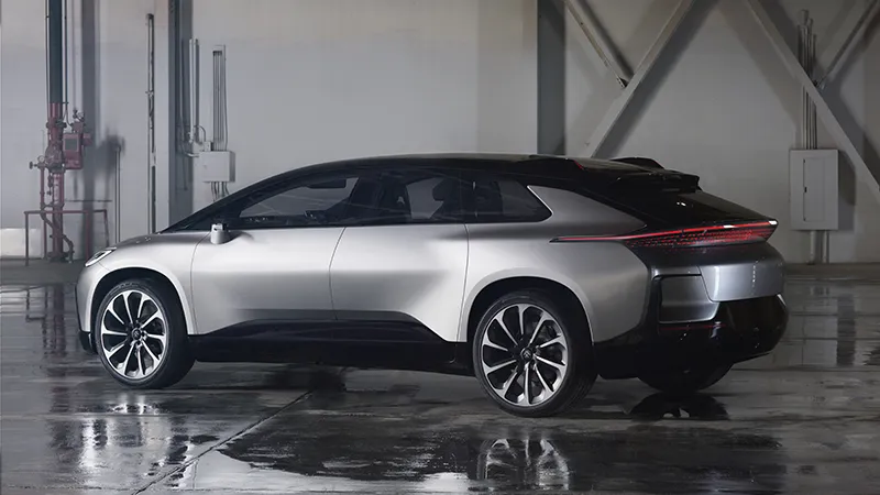 Faraday's Future FF 91 EV side view