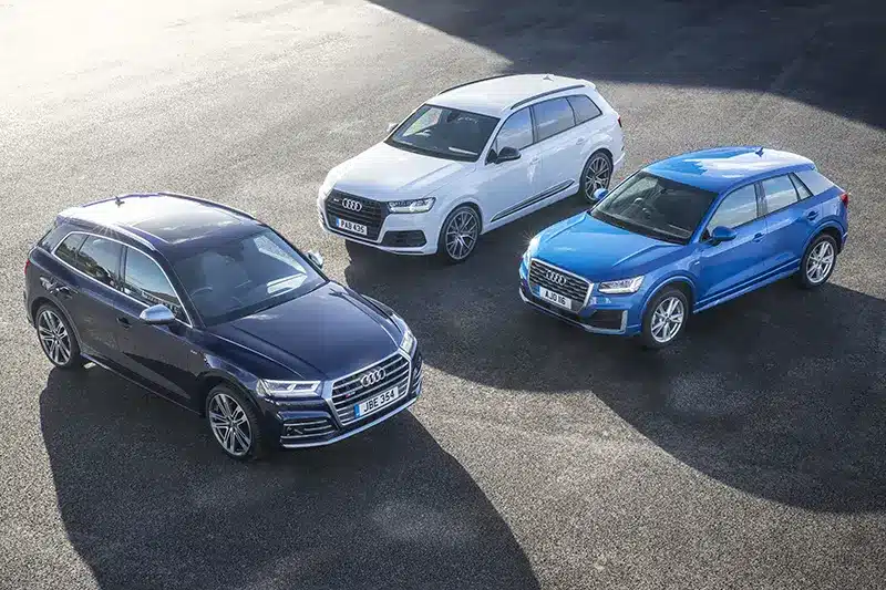 The Audi SQ5 range in 2017
