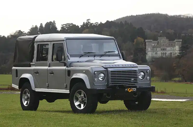 Land Rover DC100 Heritage Concept on a country estate.