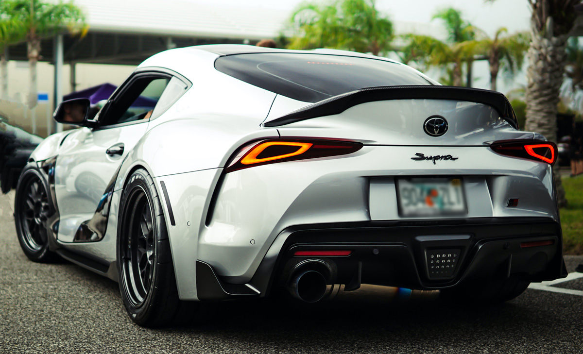 Toyota Supra from behind