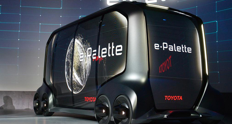 toyota e-palette electric concept rear