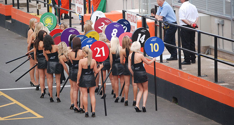 Donington grid girls