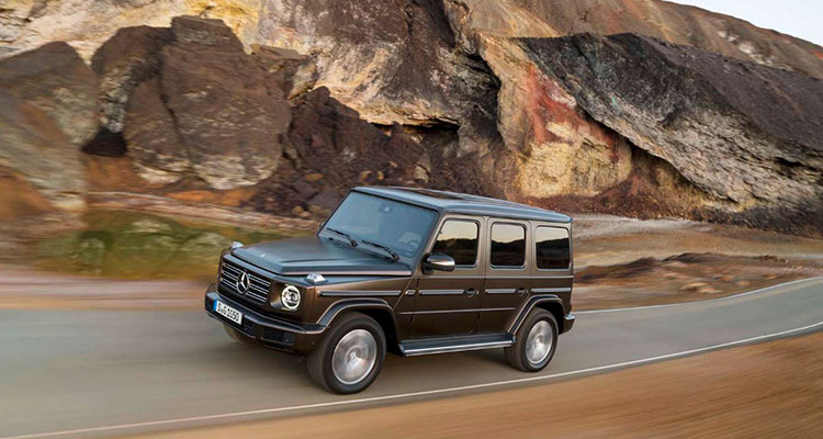 mercedes benz g-class side front