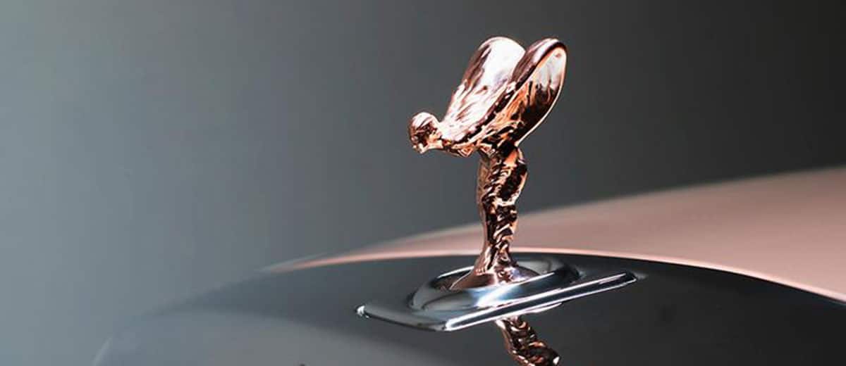 rolls-royce whispered gold mascot