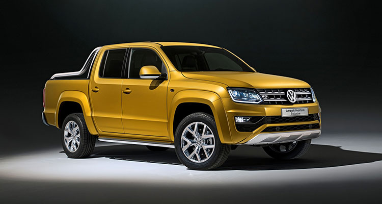 VW Amarok Front Side yellow