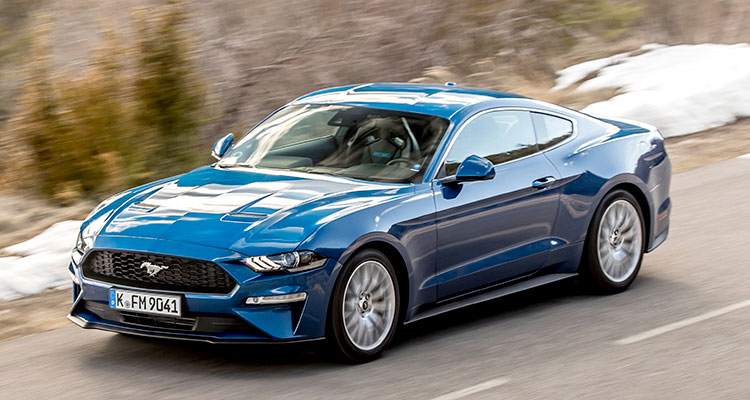 Ford Mustang blue front side