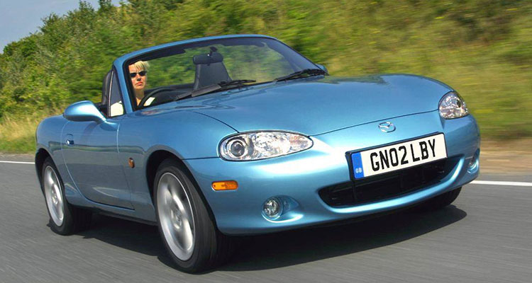 Mazda MX5 front blue