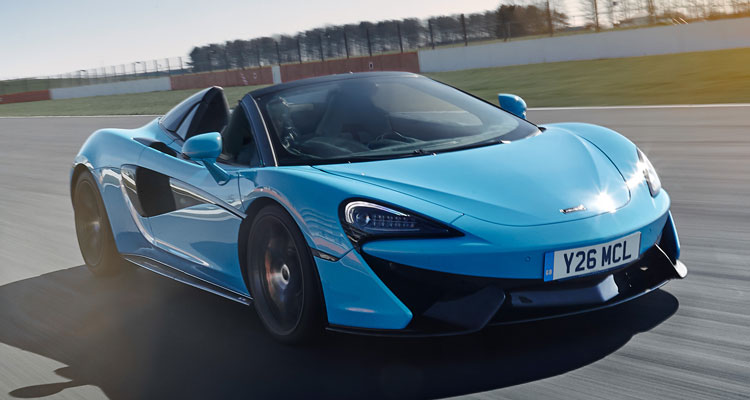 McLaren 570S Spider track pack front