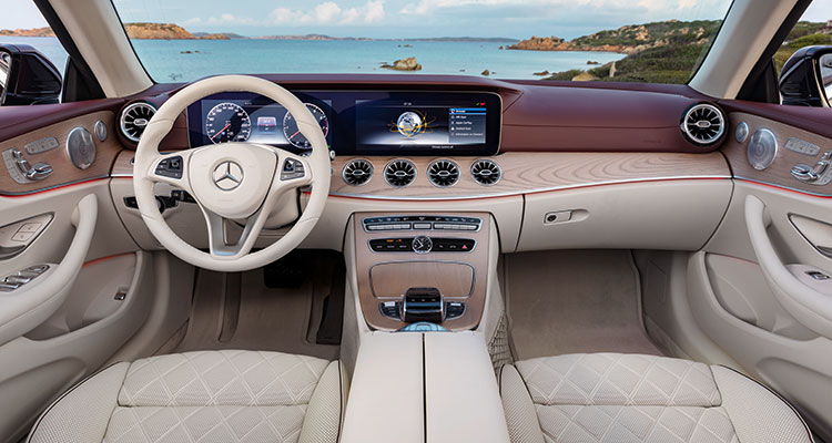 Mercedes Benz E-Class Cabriolet interior