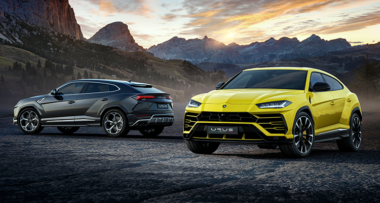 Lamborghini Urus front and back