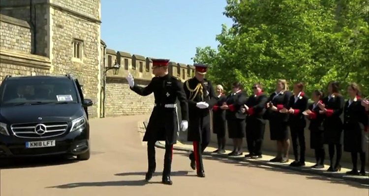 prince harry prince william royal wedding mercedes benz v class