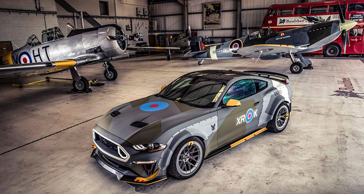 Ford Mustang and Spitfire aerial shoot 2