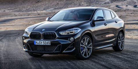 BMW X2 M35i exterior front side 2 feature