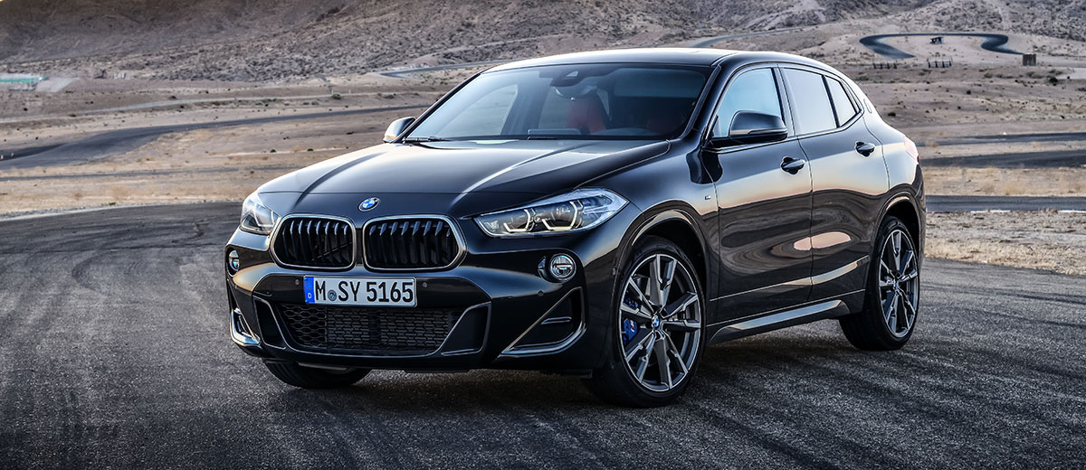 BMW X2 M35i exterior front side 2 feature