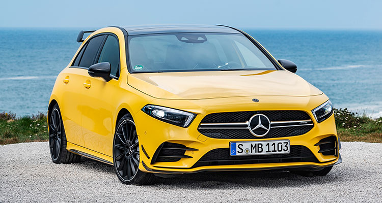 New Mercedes-AMG A35 front 1