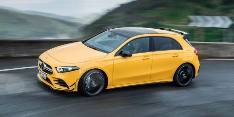 New Mercedes-AMG A35 front feature