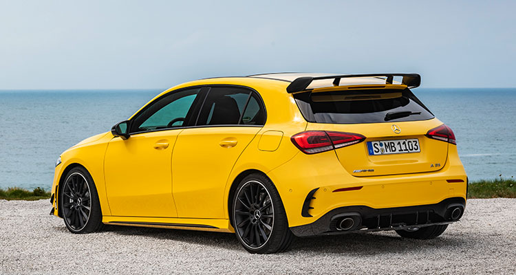 New Mercedes-AMG A35 rear 1