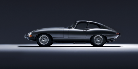 Jaguar E Type Zero side view