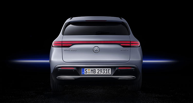 Mercedes Benz EQC rear view