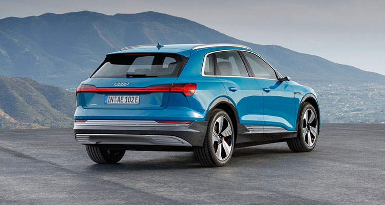 Audi Electric E-Tron SUV rear 1