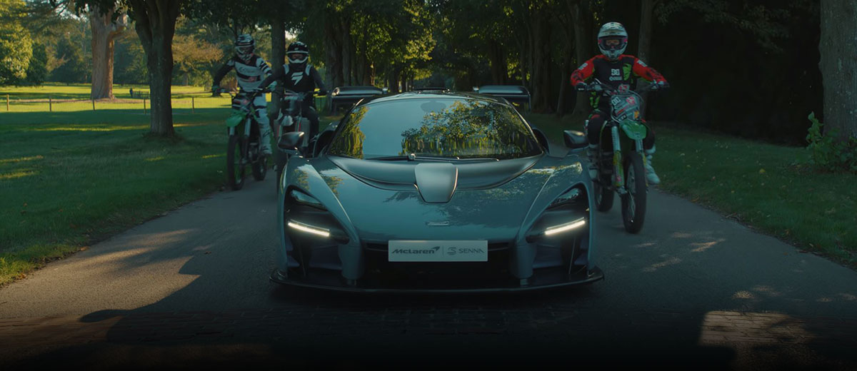 McLaren Senna vs motorcross race feature