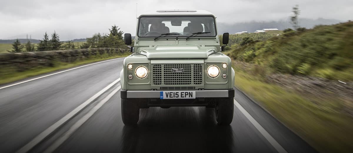Land Rover Defender front feature