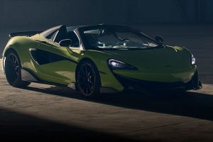 McLaren 600LT Spider Convertible front side feature