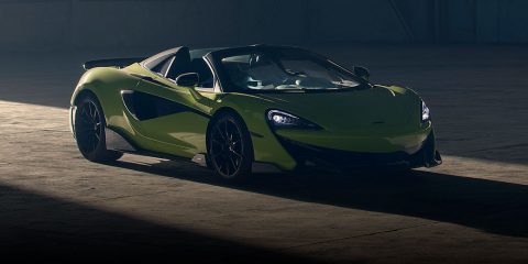 McLaren 600LT Spider Convertible front side feature