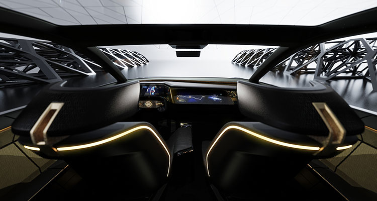 Nissan's EV Sports Seden interior 1