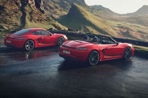 Porsche 718 Cayman T and 718 Boxster T feature