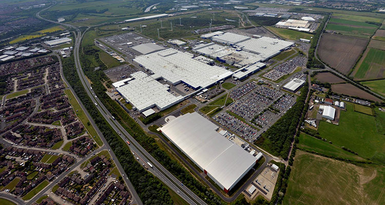 NMUK Nissan Sunderland Plant from air