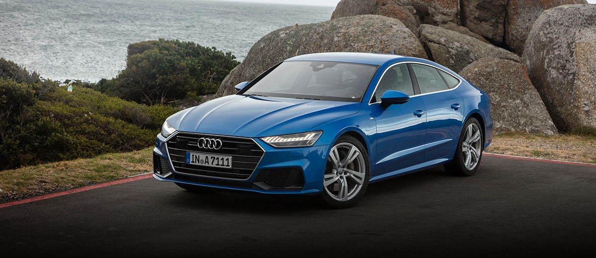Audi A7 Kapstadt 2018 blue feature