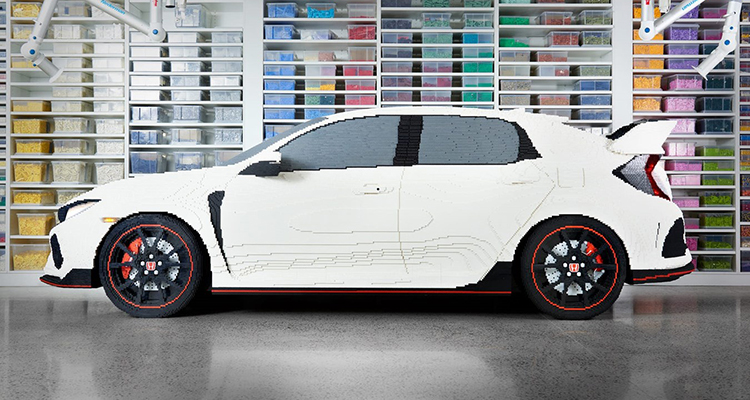 Life-Sized, 100% LEGO Honda Civic Type R 1