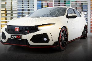 Life-Sized, 100% LEGO Honda Civic Type R feature