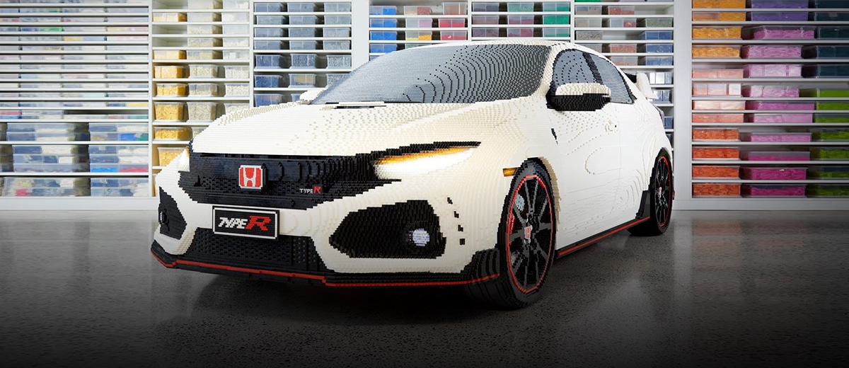 Life-Sized, 100% LEGO Honda Civic Type R feature