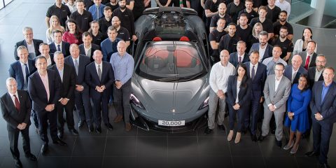 McLaren 600LT Spider in Chicane Grey with team