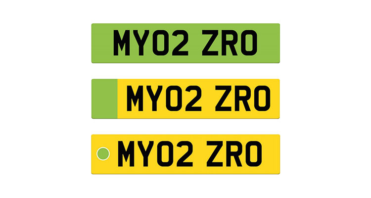 Electric Vehicle Green Plates