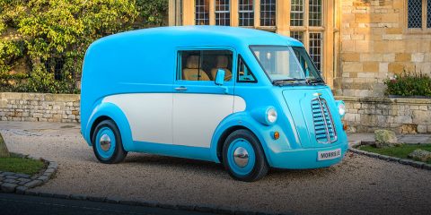 Retro Electric Morris JE Van