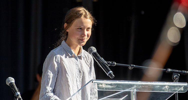 Jeremy Clarkson and Greta Thunberg