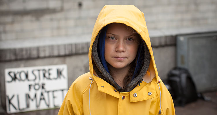 Jeremy Clarkson and Greta Thunberg