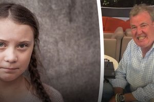 Jeremy Clarkson and Greta Thunberg