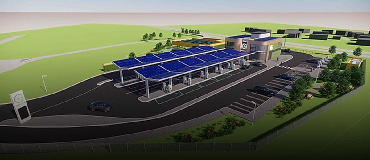 Large EV Charging Forecourt Being Built in Essex