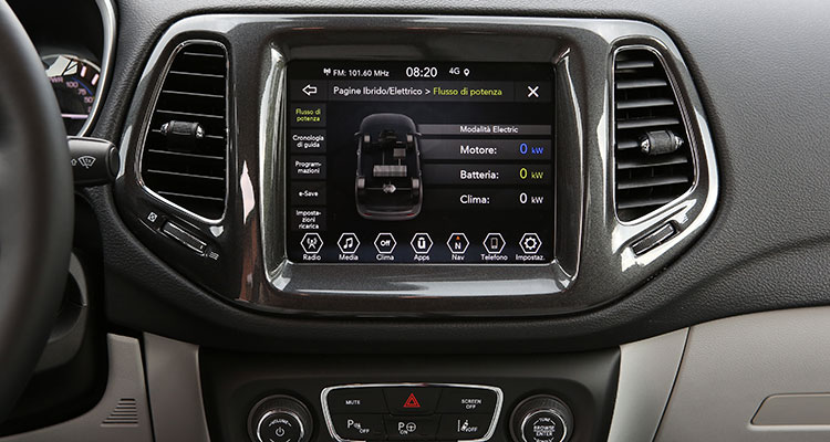 Jeep Compass Limited Edition infotainment system