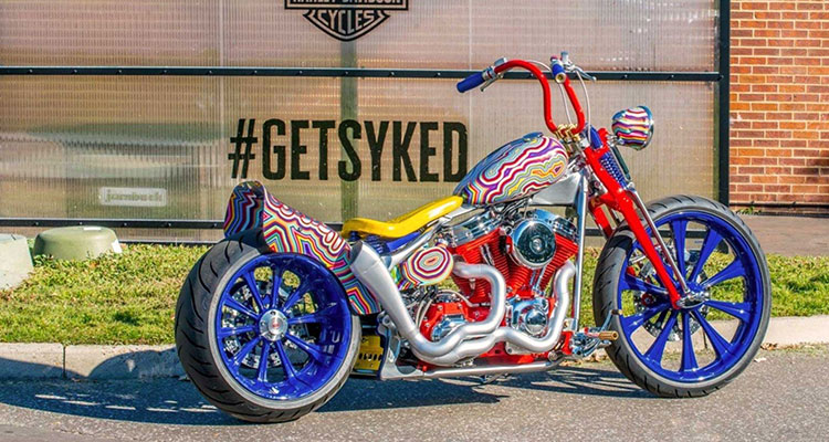 Artist Grayson Perry’s Customised Harley Davidson